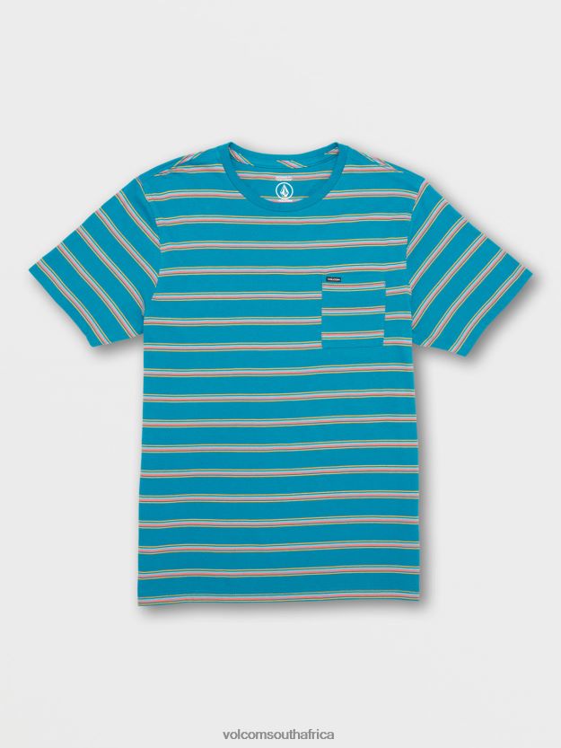 z0zr08121_ocean_teal_men_ayers_crew_short_sleeve_shirt_volcom_clothing.jpg Z0ZR08121 Ocean Teal Men Ayers Crew Short Sleeve Shirt Volcom Clothing - Image 1