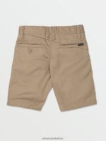 Z0ZR081220 Khaki Boys Frickin Chino Shorts Volcom Clothing - Image 2