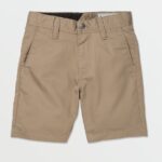 Z0ZR081220 Khaki Boys Frickin Chino Shorts Volcom Clothing