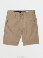 Z0ZR081220 Khaki Boys Frickin Chino Shorts Volcom Clothing