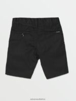 Z0ZR081221 Black Boys Frickin Chino Shorts Volcom Clothing - Image 3
