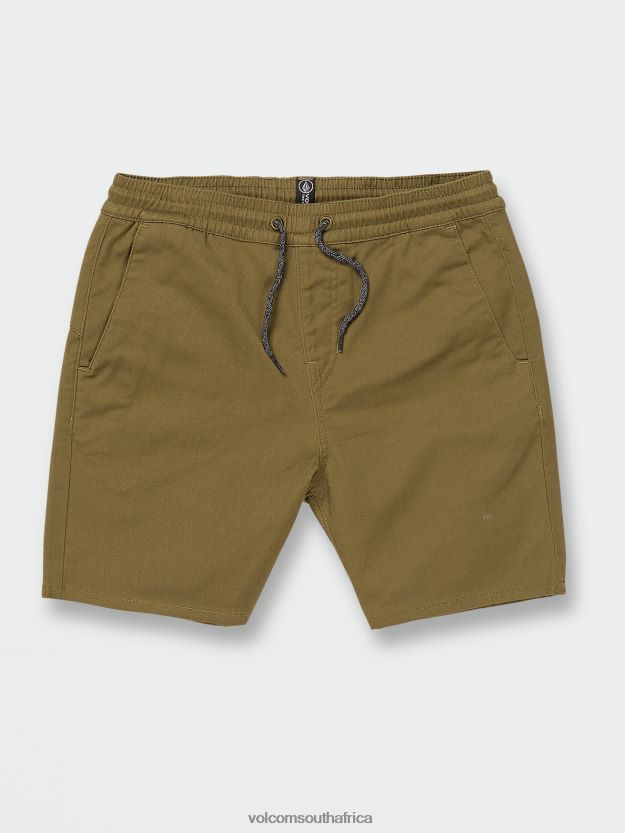 Z0ZR081224 Old Mill Boys Frickin Elastic Waist Shorts Volcom Clothing - Image 1