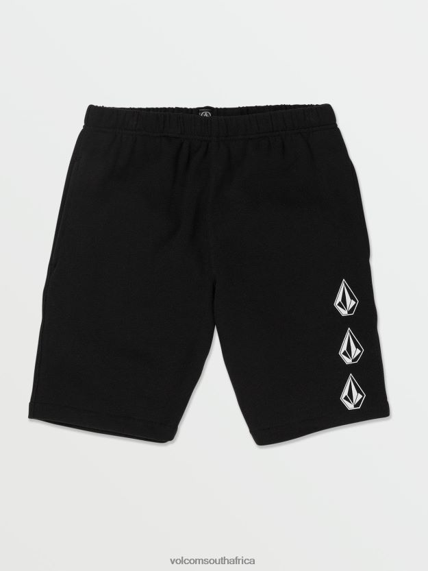 z0zr081225_black_boys_iconic_stone_fleece_shorts_volcom_clothing.jpg Z0ZR081225 Black Boys Iconic Stone Fleece Shorts Volcom Clothing - Image 1