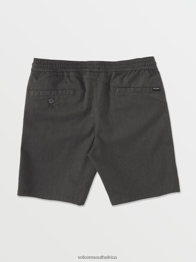 Z0ZR081226 Charcoal Heather Boys Frickin Elastic Waist Shorts Volcom Clothing - Image 3