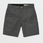 Z0ZR081227 Charcoal Heather Boys Frickin Chino Shorts Volcom Clothing