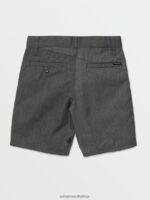 Z0ZR081227 Charcoal Heather Boys Frickin Chino Shorts Volcom Clothing - Image 3