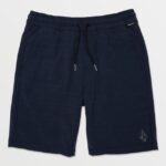 Z0ZR081229 Navy Boys Understoned Elastic Waist Hybrid Shorts Volcom Clothing