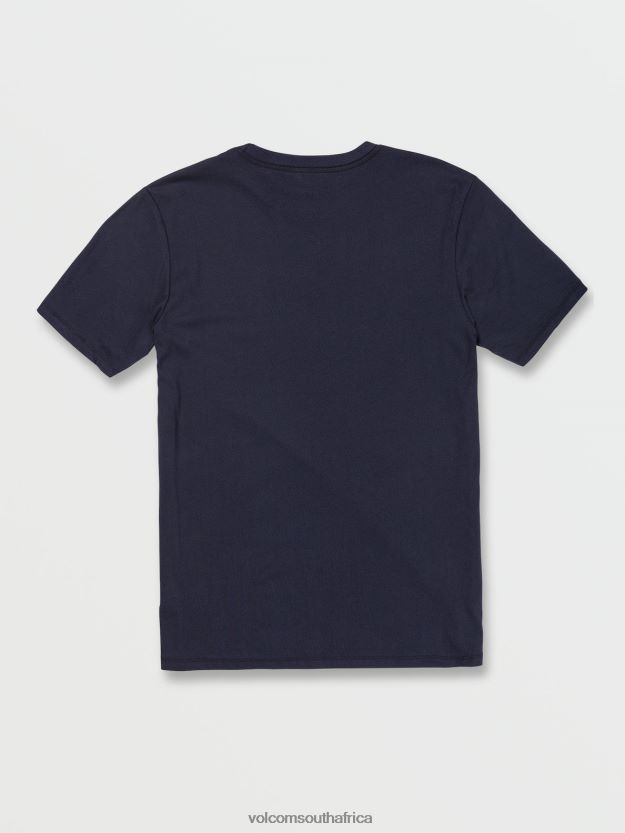 Z0ZR08122 Navy Men Stone Tech Short Sleeve Tee Volcom Clothing - Image 3
