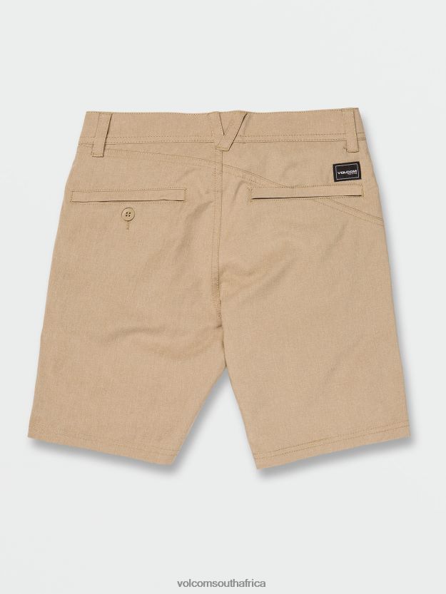 Z0ZR081230 Dark Khaki Boys Frickin Cross Shred Static Shorts Volcom Clothing - Image 3