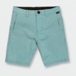 Z0ZR081232 Cali Blue Heather Boys Frickin Cross Shred Static Shorts Volcom Clothing