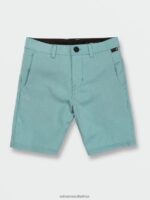 Z0ZR081232 Cali Blue Heather Boys Frickin Cross Shred Static Shorts Volcom Clothing