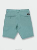 Z0ZR081232 Cali Blue Heather Boys Frickin Cross Shred Static Shorts Volcom Clothing - Image 3