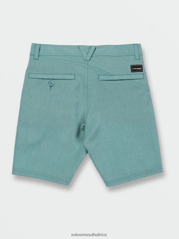 Z0ZR081232 Cali Blue Heather Boys Frickin Cross Shred Static Shorts Volcom Clothing - Image 3