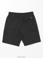 Z0ZR081233 Black Boys So Meshed Up Elastic Waist Shorts Volcom Clothing - Image 3