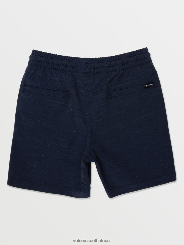 Z0ZR081234 Navy Boys Freazy Loose Elastic Waist Denim Pants Volcom Clothing - Image 2