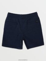 Z0ZR081234 Navy Boys Freazy Loose Elastic Waist Denim Pants Volcom Clothing - Image 3