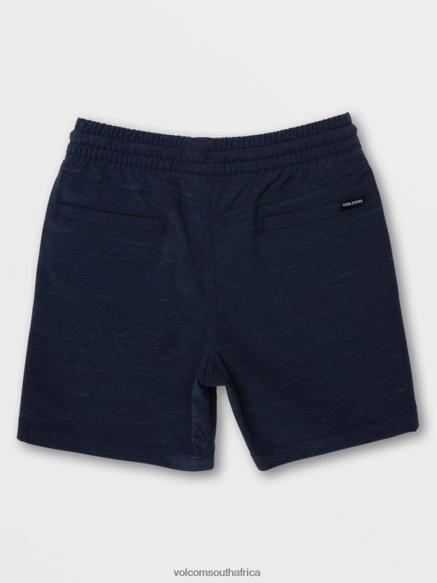 Z0ZR081234 Navy Boys Freazy Loose Elastic Waist Denim Pants Volcom Clothing - Image 5