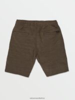 Z0ZR081235 Lead Boys Understoned Elastic Waist Hybrid Shorts Volcom Clothing - Image 2