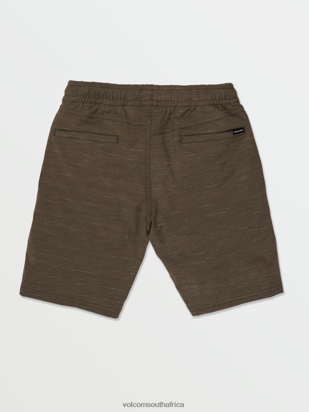 Z0ZR081235 Lead Boys Understoned Elastic Waist Hybrid Shorts Volcom Clothing - Image 2