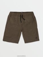 Z0ZR081235 Lead Boys Understoned Elastic Waist Hybrid Shorts Volcom Clothing