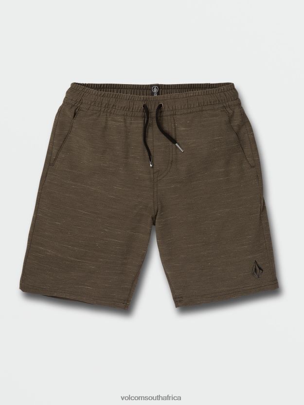 Z0ZR081235 Lead Boys Understoned Elastic Waist Hybrid Shorts Volcom Clothing - Image 4
