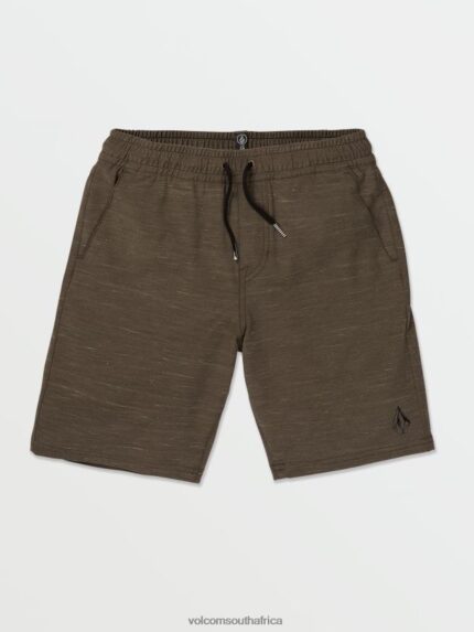 Z0ZR081235 Lead Boys Understoned Elastic Waist Hybrid Shorts Volcom Clothing