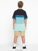 Z0ZR081236 Almond Boys Understoned Elastic Waist Hybrid Shorts Volcom Clothing - Image 3