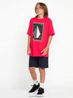 Z0ZR081240 Navy Boys New Aged Stone Elastic Waist Shorts Volcom Clothing