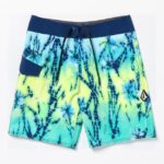 Z0ZR081241 Misty Blue Boys Mod Batik Trunks Volcom Clothing