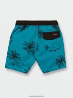 Z0ZR081247 Electric Blue Boys Polly Pack Trunks Volcom Clothing - Image 3