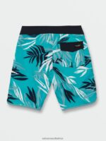 Z0ZR081248 Electric Blue Boys Bleeding Leaf Mod-Tech Trunks Volcom Clothing - Image 3