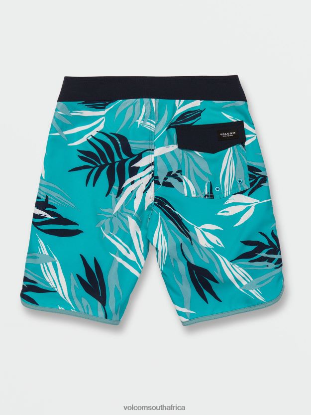Z0ZR081248 Electric Blue Boys Bleeding Leaf Mod-Tech Trunks Volcom Clothing - Image 3