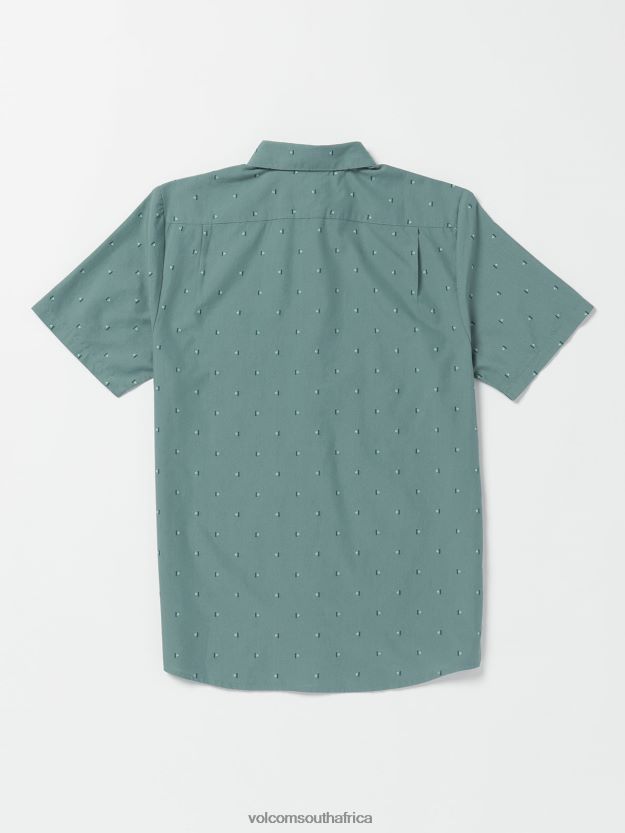 Z0ZR08124 Service Blue Men Mistere Short Sleeve Shirt Volcom Clothing - Image 2