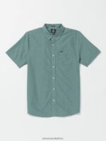 Z0ZR08124 Service Blue Men Mistere Short Sleeve Shirt Volcom Clothing