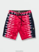 Z0ZR081250 Red Boys Quatro De Julio Trunks Volcom Clothing - Image 5