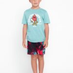 Z0ZR081254 Red Boys Saturate Trunks Volcom Clothing