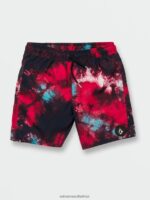 Z0ZR081254 Red Boys Saturate Trunks Volcom Clothing - Image 3