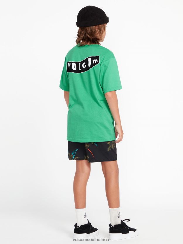 Z0ZR081257 Black Combo Boys Polly Pack Elastic Waist Trunks Volcom Clothing - Image 2