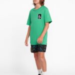 Z0ZR081257 Black Combo Boys Polly Pack Elastic Waist Trunks Volcom Clothing