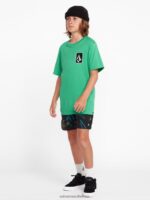 Z0ZR081257 Black Combo Boys Polly Pack Elastic Waist Trunks Volcom Clothing