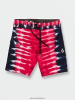 Z0ZR081259 Red Boys Quatro De Julio Trunks Volcom Clothing