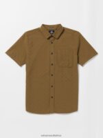Z0ZR08125 Mud Men Date Knight Short Sleeve Shirt Volcom Clothing