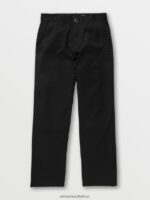 Z0ZR081260 Black Boys Frickin Regular Stretch Pants Volcom Clothing