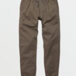 Z0ZR081262 Mushroom Boys Frickin Slim Jogger Pants Volcom Clothing