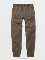 Z0ZR081262 Mushroom Boys Frickin Slim Jogger Pants Volcom Clothing