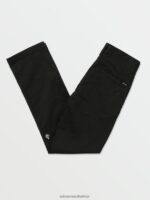 Z0ZR081263 Black Boys Frickin Modern Stretch Chino Pants Volcom Clothing - Image 3