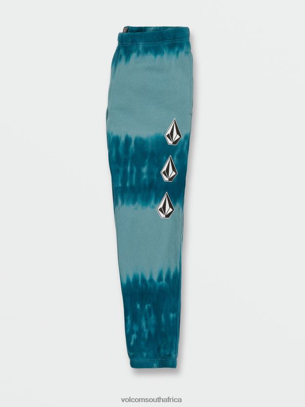 Z0ZR081269 Coastal Blue Boys Iconic Stone Plus Fleece Elastic Waist Pants Volcom Clothing - Image 3