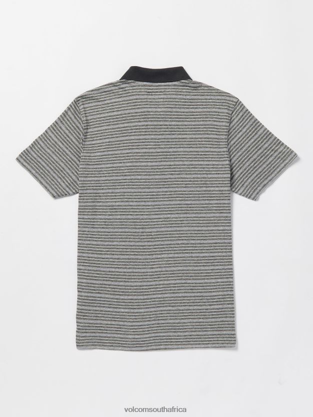 Z0ZR08126 Stealth Men Static Stone Polo Short Sleeve Shirt Volcom Clothing - Image 3