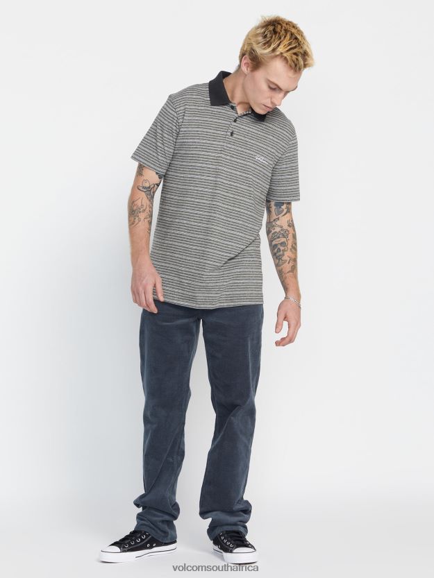 Z0ZR08126 Stealth Men Static Stone Polo Short Sleeve Shirt Volcom Clothing - Image 5