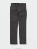 Z0ZR081270 Charcoal Heather Boys Frickin Modern Stretch Chino Pants Volcom Clothing